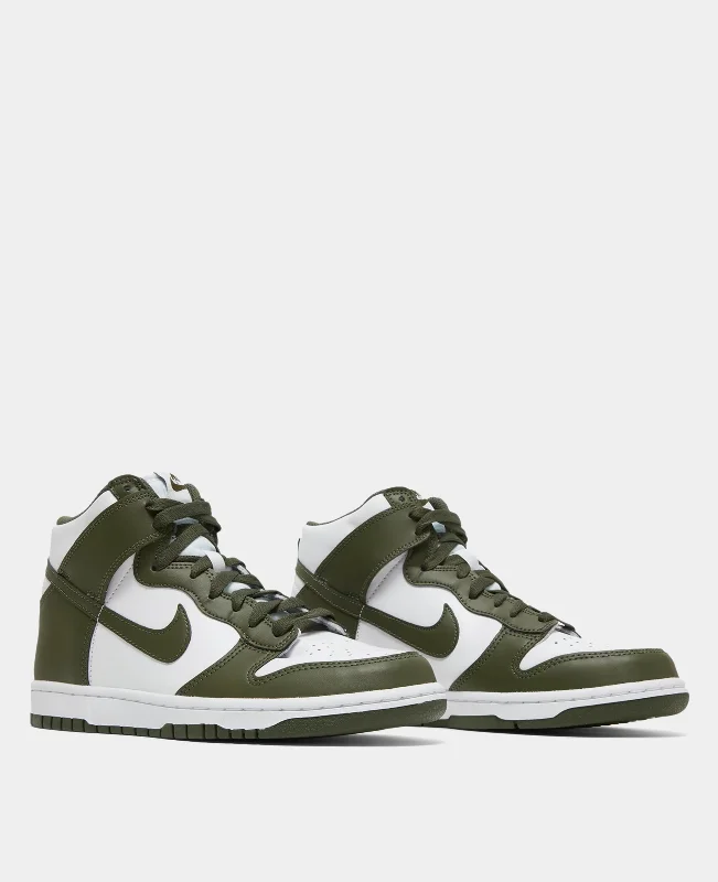 Nike Dunk High Gs White/Cargo Khaki