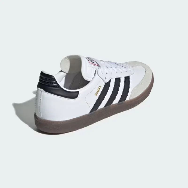 Samba Indoor Soccer Shoes (Cloud White + Core Black + Vivid Red)