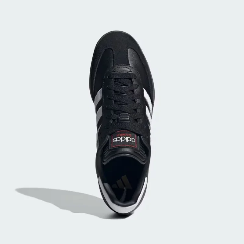 Samba Indoor Soccer Shoes (Core Black + Cloud White + Vivid Red)