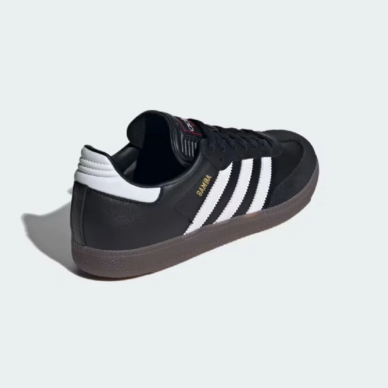 Samba Indoor Soccer Shoes (Core Black + Cloud White + Vivid Red)