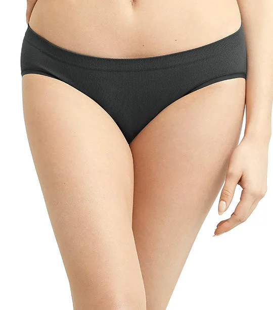 Stretch Rib Bikini Black