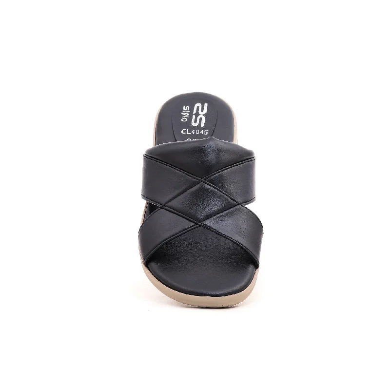 black-casual-slipper-cl4045