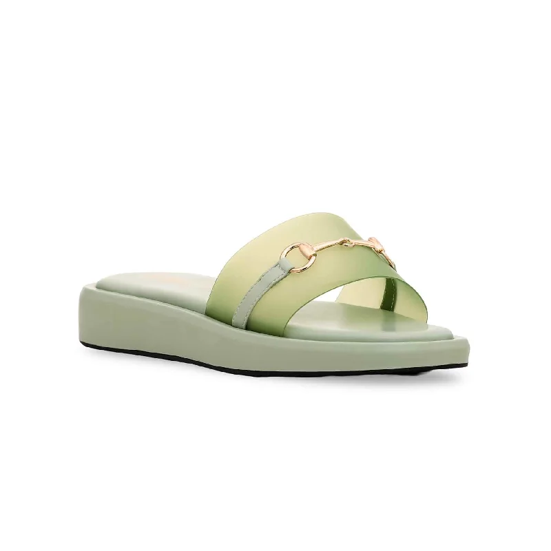 green-formal-slipper-pu0099